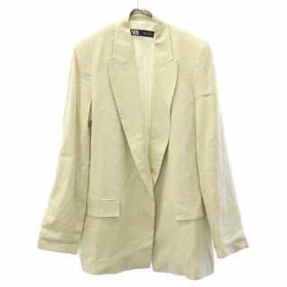 ZARA ザラ 新品 リネン ダブル ジャケット テーラード オーバーサイズ 麻