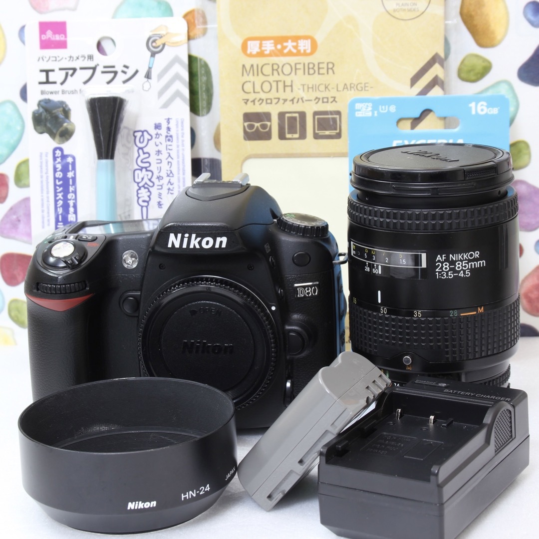 Nikon(ニコン)の♥︎◇Nikon D80 ◇Nikonだったらこれ一択 ◇扱いやすい本格一眼レフ スマホ/家電/カメラのカメラ(デジタル一眼)の商品写真