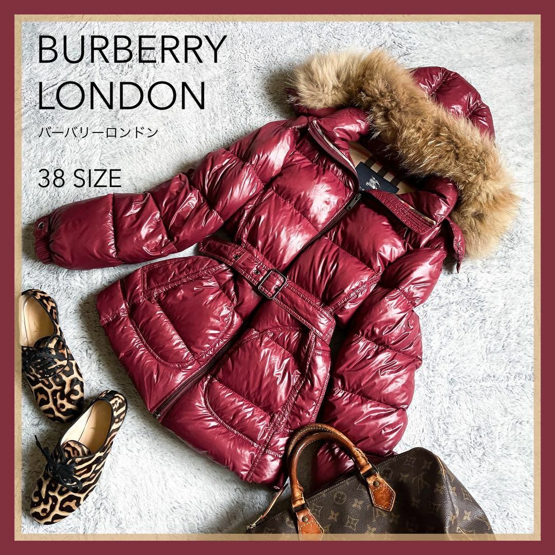 BURBERRY - 【バーバリーロンドン】ラクーンファー ベルテッドダウン ...