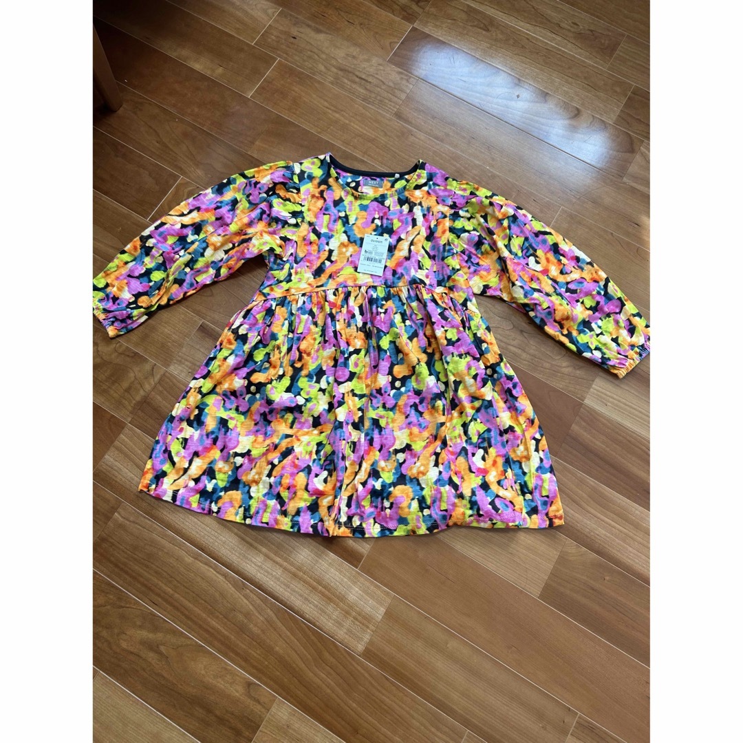 NEXT(ネクスト)の新品 NEXT 長袖ジャージー ワンピース キッズ/ベビー/マタニティのキッズ服女の子用(90cm~)(ワンピース)の商品写真