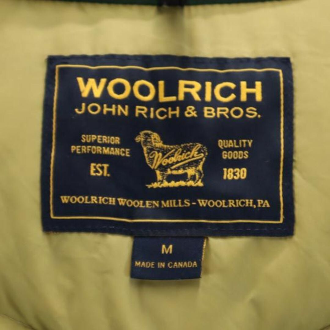 WOOLRICH(ウールリッチ)のウールリッチ ファーフード付き ダウンジャケット M グリーン WOOLRICH メンズ 古着 【231104】 メンズのジャケット/アウター(ダウンジャケット)の商品写真