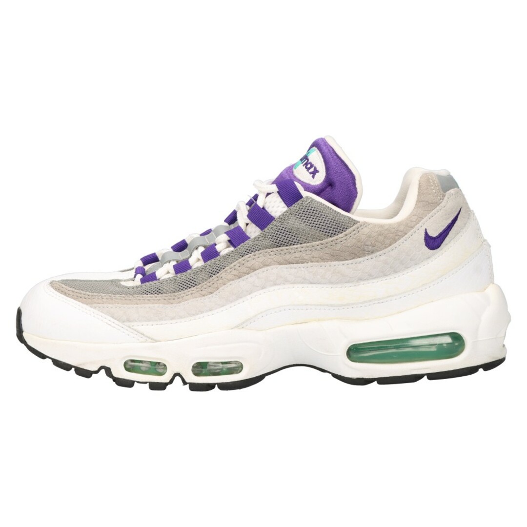 NIKE ナイキ AIR MAX 95 GRAPE SNAKESKIN エアマックス95 グレープ スネークスキン ローカットスニーカー  ホワイト/グレー US9.5 AO2450-101 | フリマアプリ ラクマ