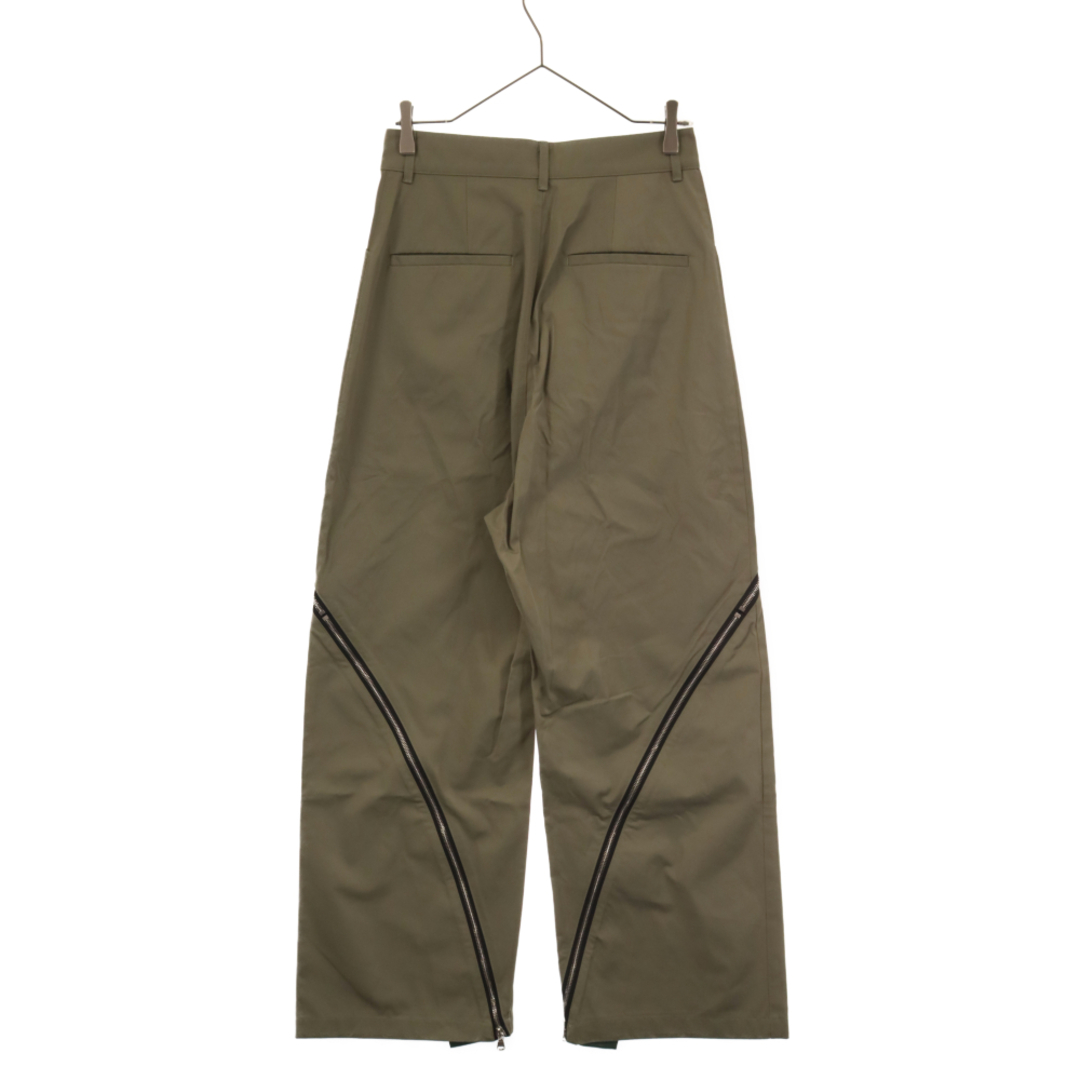 FFFPOSTALSERVICE トリプルエフポスタルサービス zip pants trousers ジップパンツ トラウザーズ グリーン メンズのパンツ(その他)の商品写真