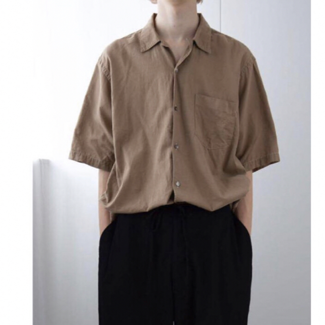 COMOLI (コモリ) ベタシャン　オープンカラーシャツ