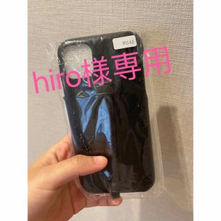 hiro様専用　ストラップiPhoneケース　黒11(iPhoneケース)