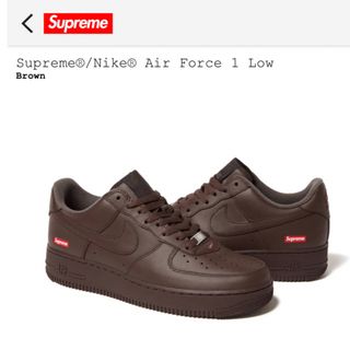 シュプリーム(Supreme)のSupreme Nike Air Force 1 Low Brown(スニーカー)