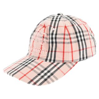 シュプリーム(Supreme)のSUPREME シュプリーム 22SS×Burberry Denim 6Panel Cap バーバリーデニム 6パネル キャップ 帽子 ピンク(キャップ)