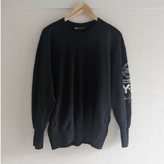 Y-3 GRAPHIC CREW SWEATER BLACK CY6872