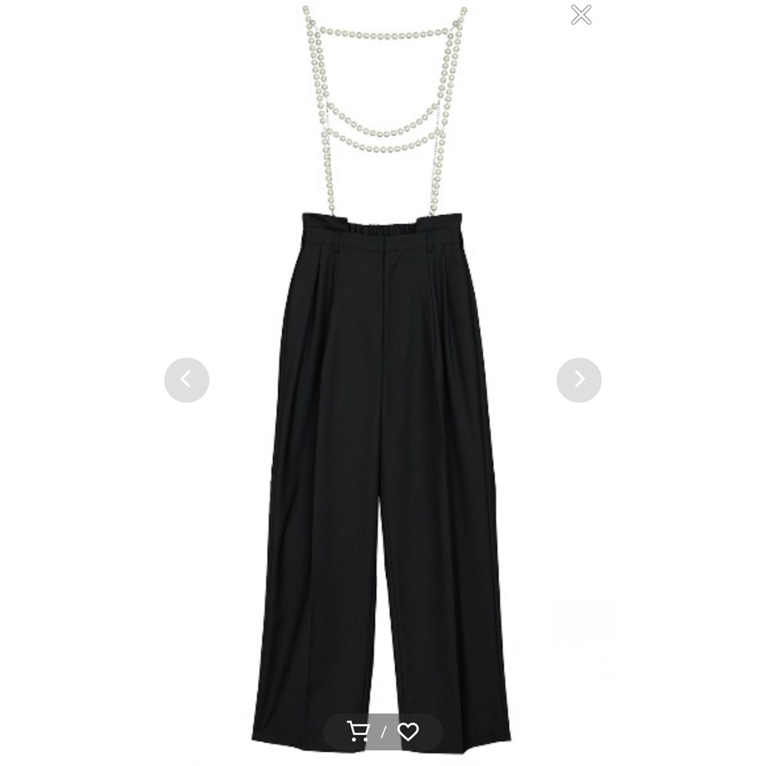 DROP PEARL SUSPENDER PANTS