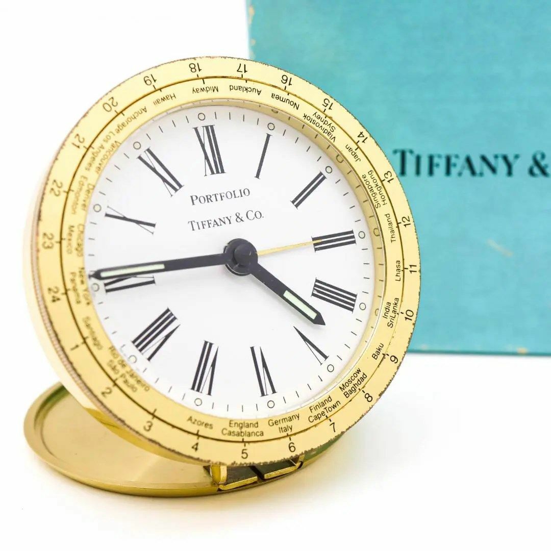Tiffany & Co. - 《希少》TIFFANY&CO. 置時計 ゴールド アラーム