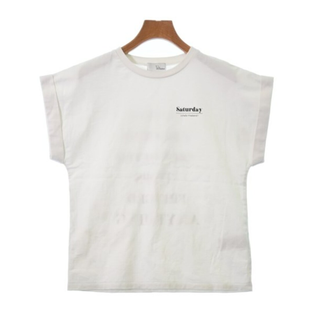 U by SPICK&SPAN(ユーバイスピックアンドスパン)のU BY Spick & Span Tシャツ・カットソー -(M位) 白 【古着】【中古】 レディースのトップス(カットソー(半袖/袖なし))の商品写真