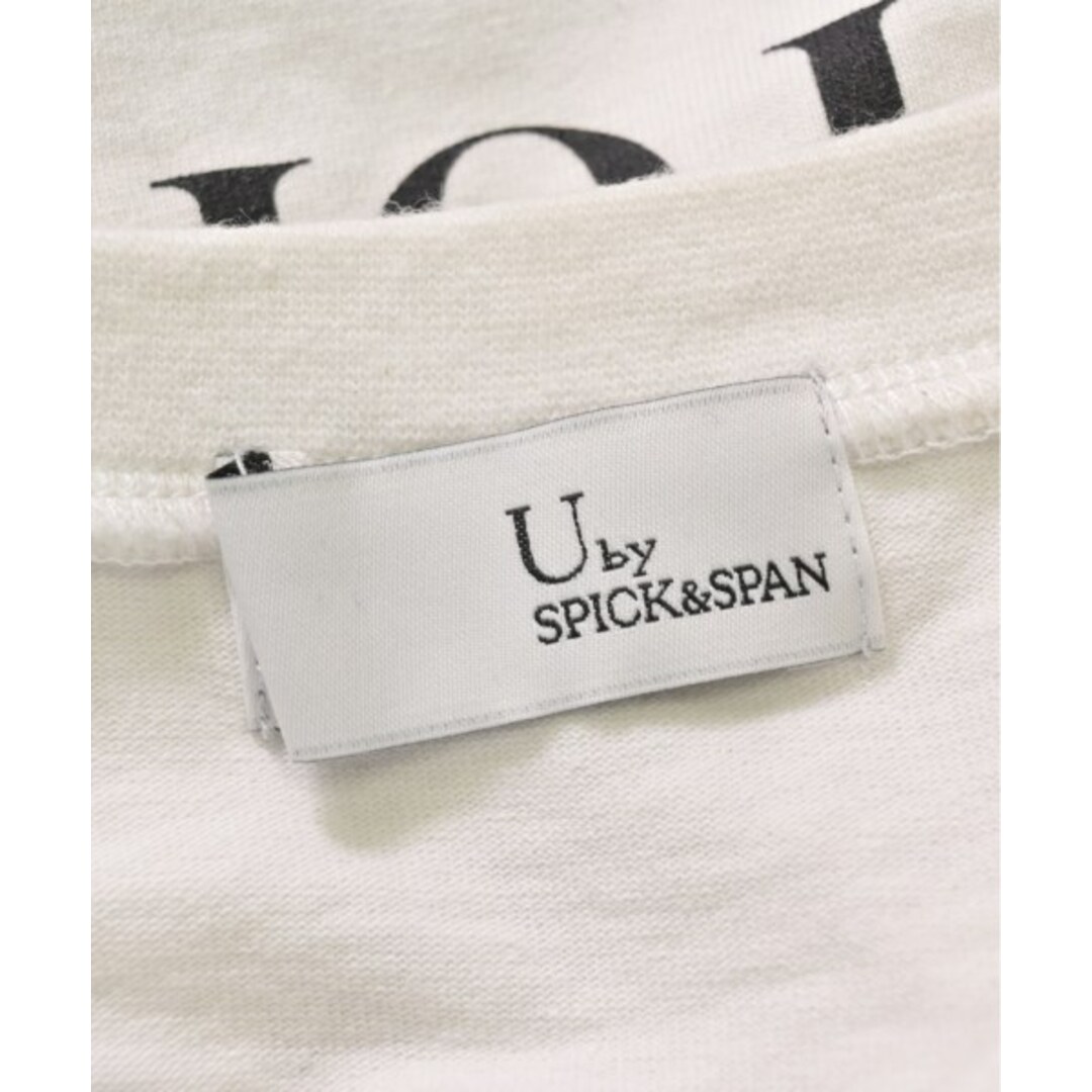 U by SPICK&SPAN(ユーバイスピックアンドスパン)のU BY Spick & Span Tシャツ・カットソー -(M位) 白 【古着】【中古】 レディースのトップス(カットソー(半袖/袖なし))の商品写真