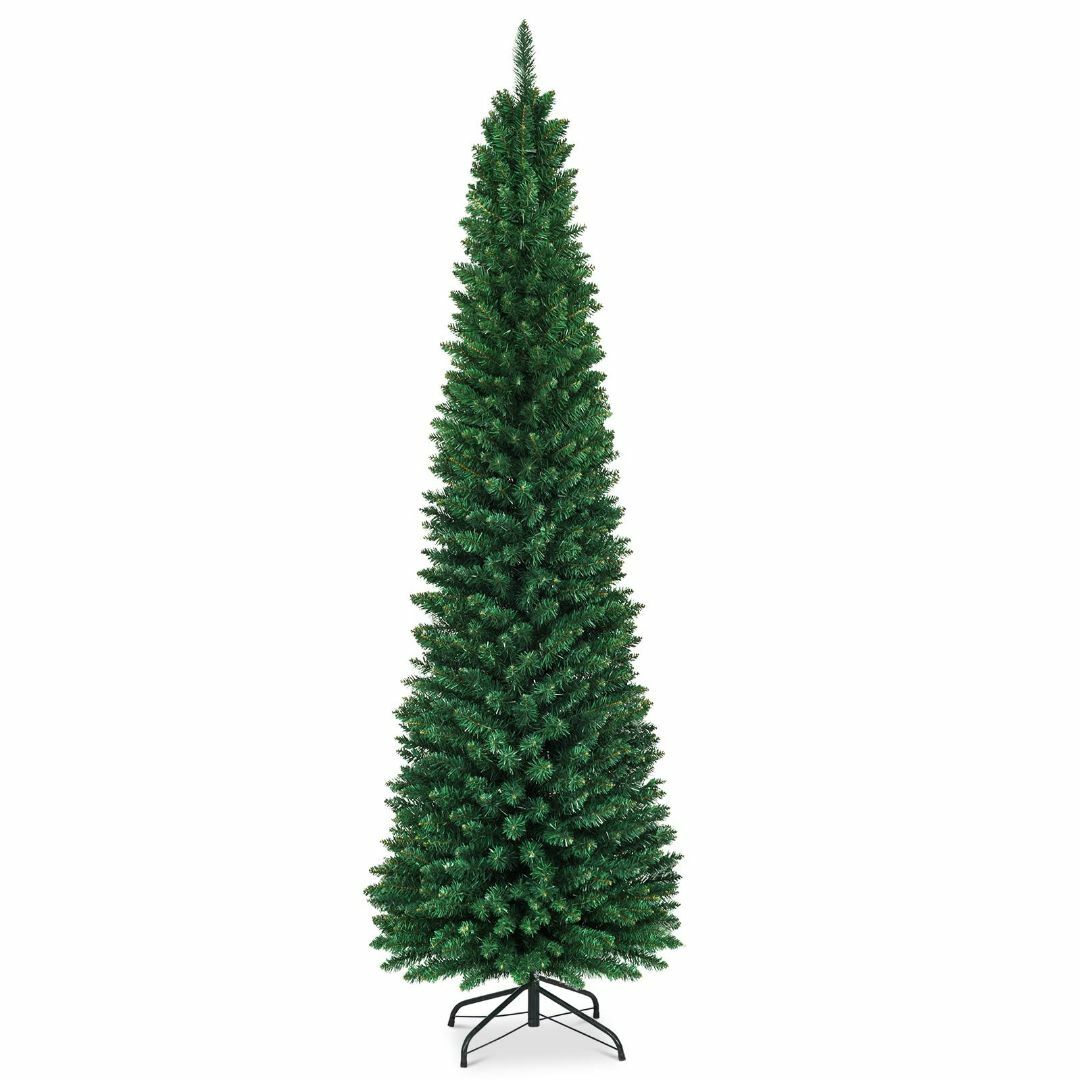 Costway クリスマスツリー 240cm グリーン 緑 1000本枝 ヌード