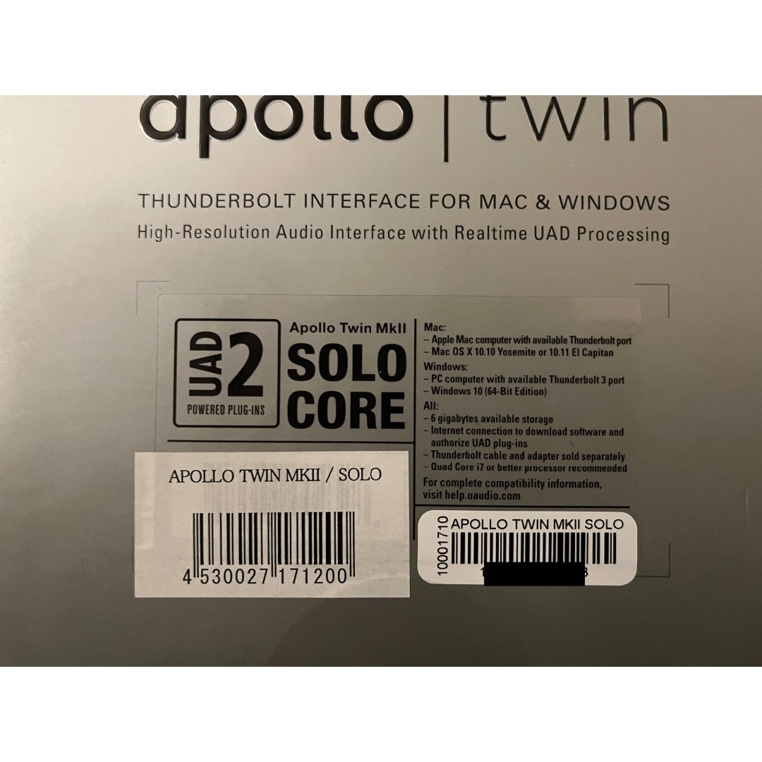 UNIVERSAL AUDIO APOLLO TWIN MKII SOLO