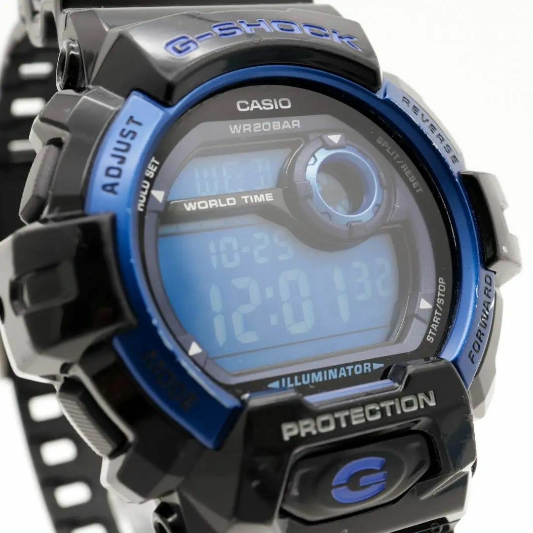 《人気》G-SHOCK 腕時計 ブルー デジタル メンズ ラバー ライト v