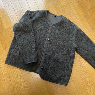 新品♡UNIQLO♡フリースブルゾン ダークグリーン