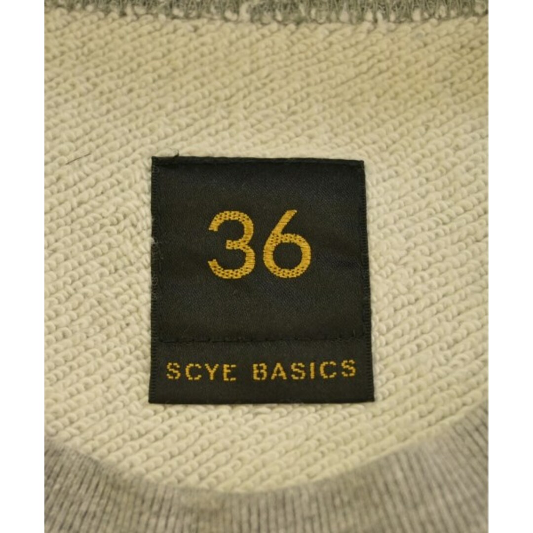 SCYE BASICS(サイベーシックス)のSCYE BASICS サイベーシックス スウェット 36(XS位) グレー 【古着】【中古】 メンズのトップス(スウェット)の商品写真