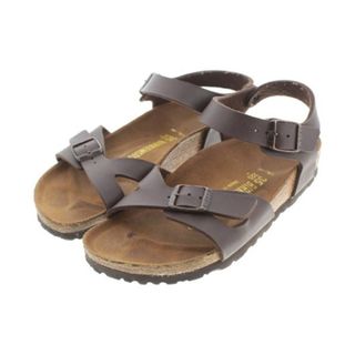 ビルケンシュトック(BIRKENSTOCK)のBIRKENSTOCK ビルケンシュトック サンダル 22.5cm 茶系 【古着】【中古】(サンダル)