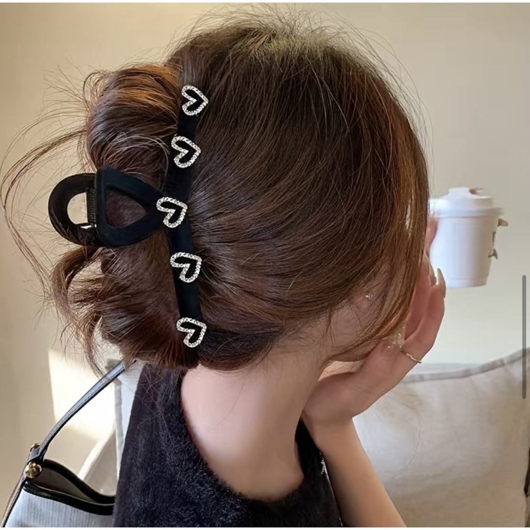 【海外輸入】ハート ヘアクリップ レディースのヘアアクセサリー(バレッタ/ヘアクリップ)の商品写真