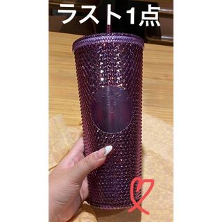 スターバックスコーヒー(Starbucks Coffee)の海外スターバック　プラスチック キラキラ紫 BlingPurpleタンブラー(タンブラー)