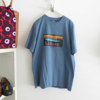 エルエルビーン(L.L.Bean)のL.L BEAN エルエルビーン　BIG　ロゴ　Tシャツ　青(Tシャツ/カットソー(半袖/袖なし))