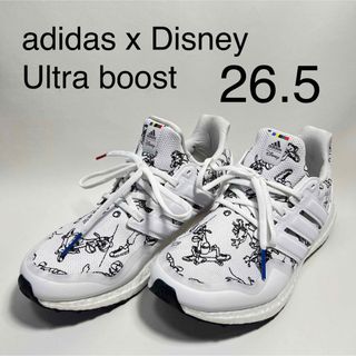 アディダス(adidas)のadidas × Disney　ウルトラブースト　26.5　ホワイト 美品(スニーカー)