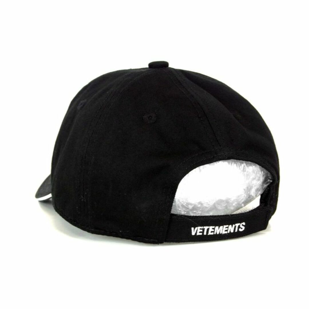 確実正規品 vetements cap 黒 Black キャップ