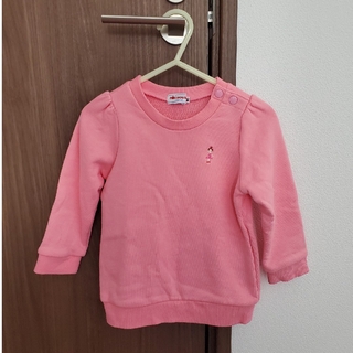 ミキハウス(mikihouse)のミキハウス　トレーナー　90サイズ　ピンク(Tシャツ/カットソー)