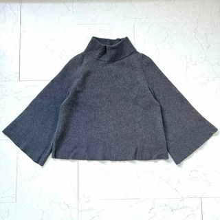 ANGLOBAL SHOP - 【アングローバルショップ】カシミヤ混 タートルネック フレア袖 ニット セーター