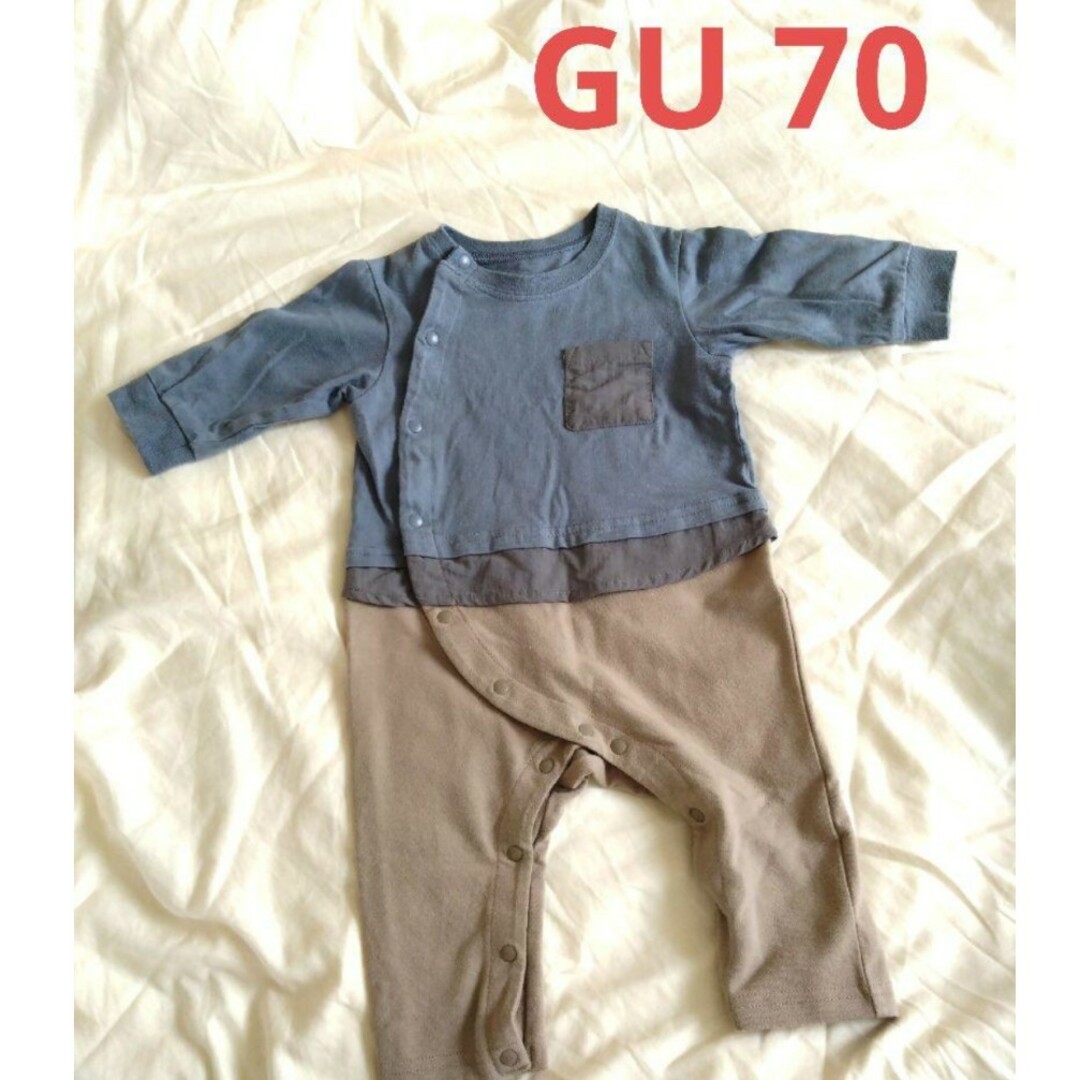 GU(ジーユー)のGU ロンパース　70 キッズ/ベビー/マタニティのベビー服(~85cm)(ロンパース)の商品写真