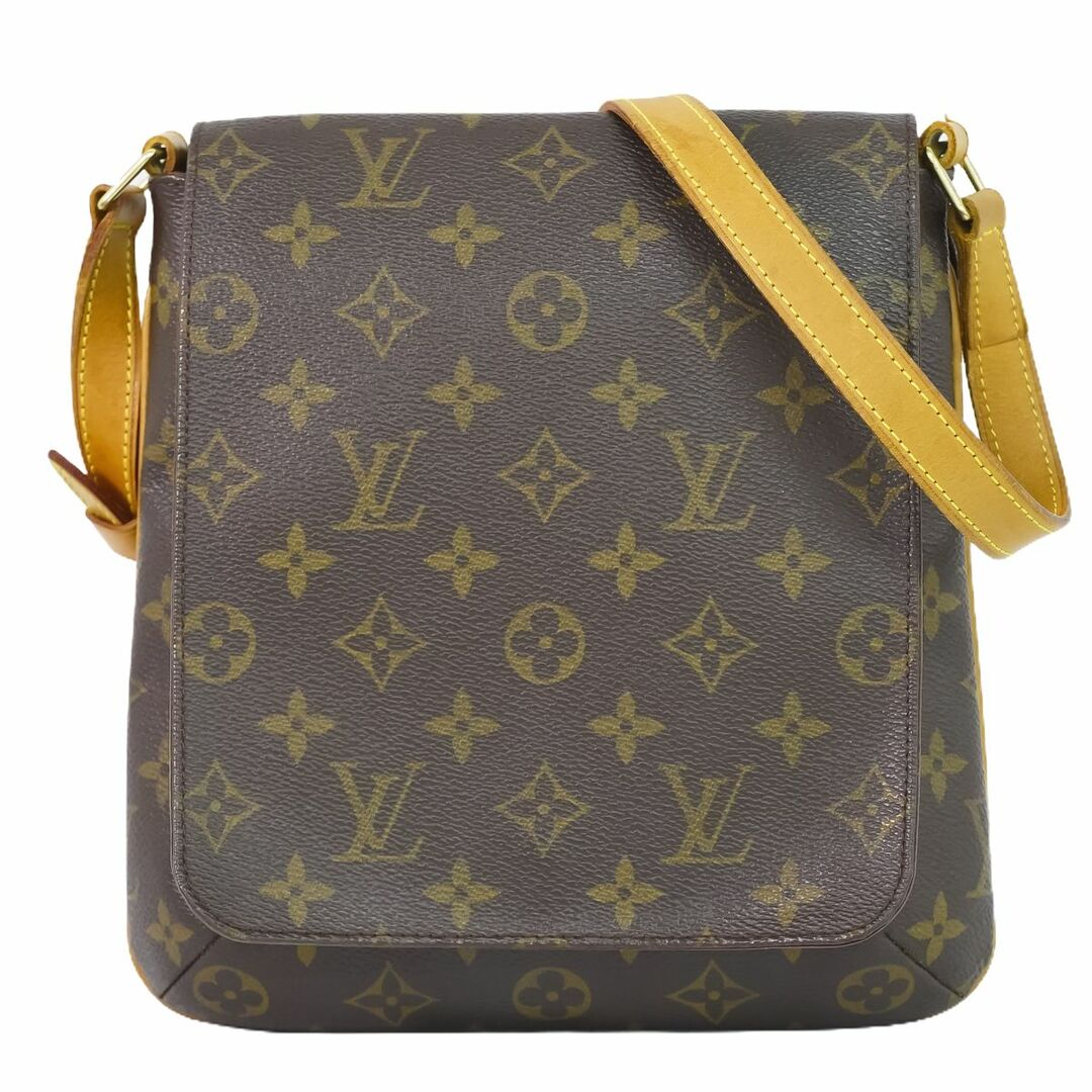 本物 ルイヴィトン LOUIS VUITTON LV ミュゼット サルサショート モノグラム ショルダーバッグ ブラウン M51258 Musette ビトン バッグショルダーバッグ