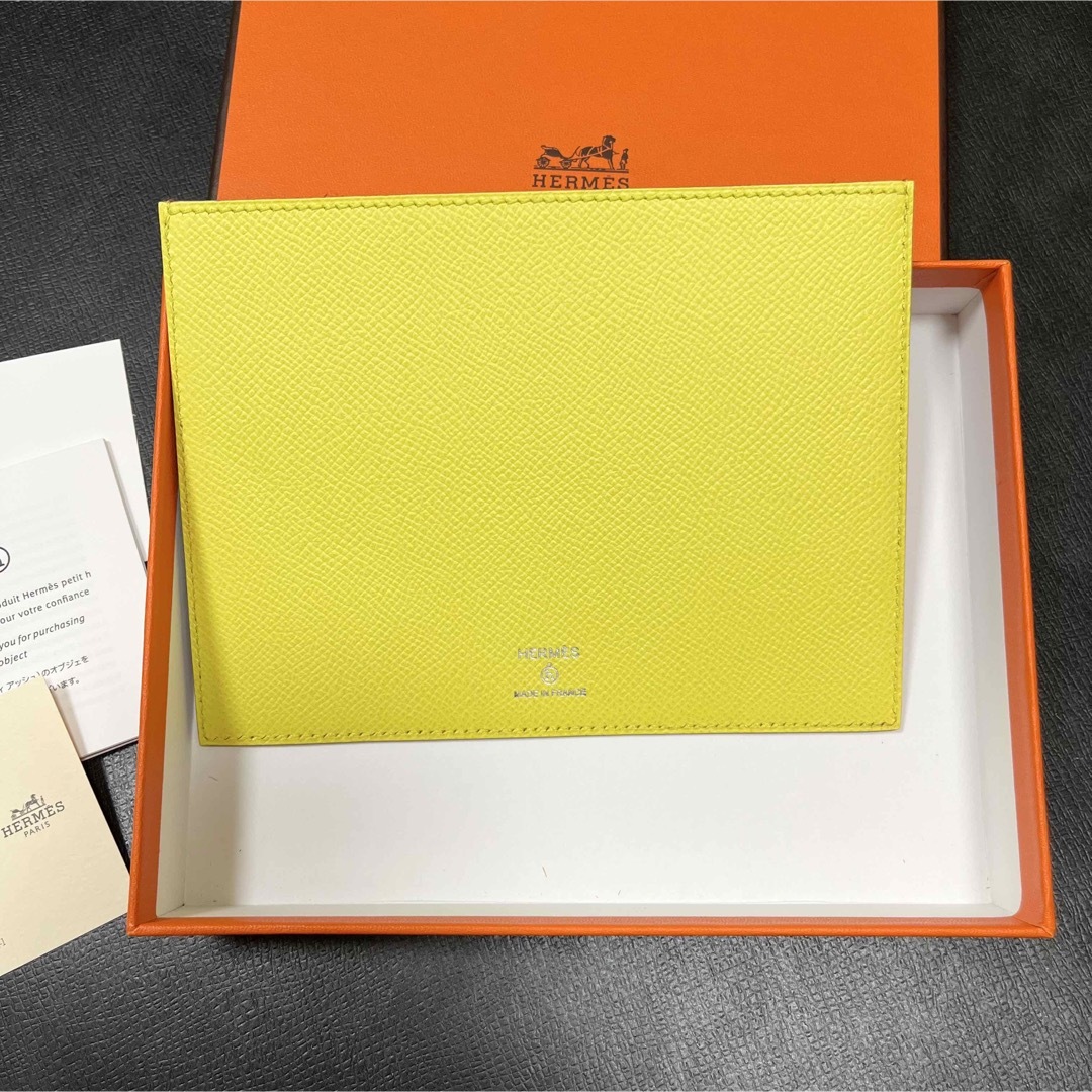 HERMES プティアッシュ　パスポートケース　ジンジャーマン