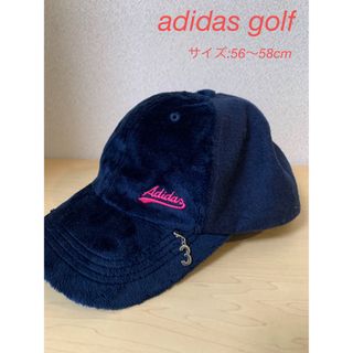 アディダス(adidas)のadidas golf ボア切り替えキャップ　チャーム付き(その他)