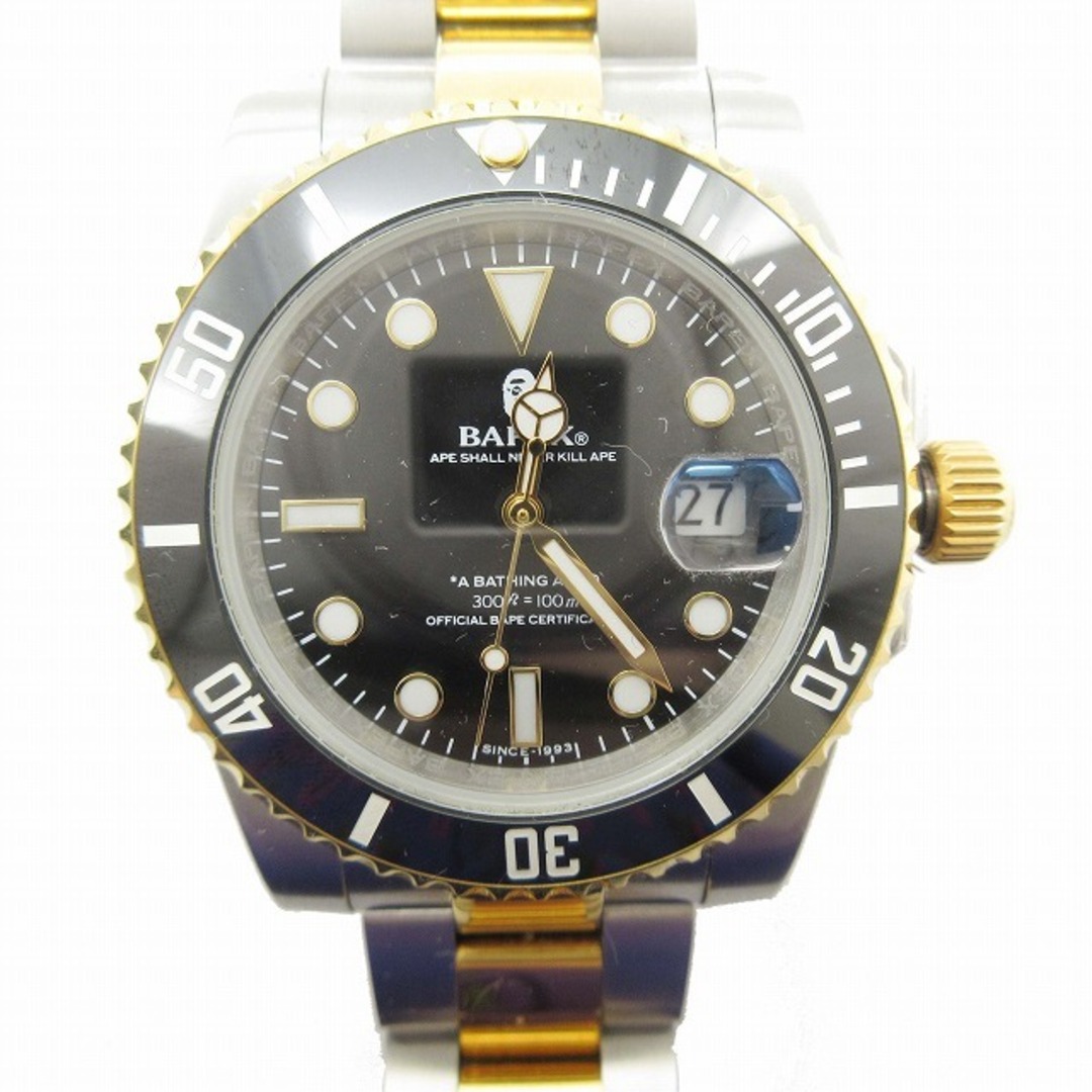 美品 21AW アベイシングエイプ TYPE 1 BAPEX M IT 腕時計17cm腕周り