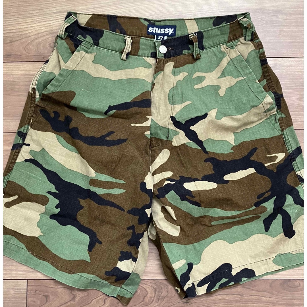 STUSSY(ステューシー)のレア‼️OLD STUSSY shorts 迷彩 メンズのパンツ(ショートパンツ)の商品写真