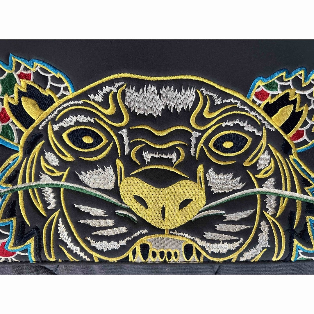 KENZO クラッチバック タイガー刺繍 グレー KENZO クラッチバック タイガー刺繍 グレー