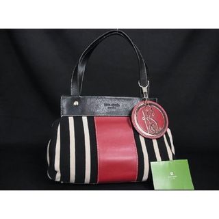 ケイトスペードニューヨーク(kate spade new york)のkate spade ケイトスペード ストライプ トート ハンドバッグ ブラック(ハンドバッグ)