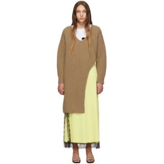 美品 Stella McCartney カシミヤ アシンメトリーニット-