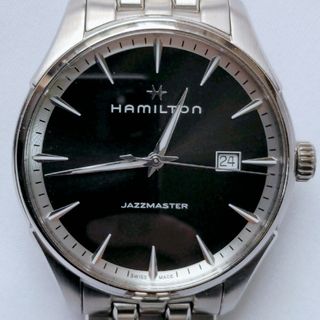 ハミルトン(Hamilton)のハミルトン  H324510 ジャズマスター デイト クォーツ 美品箱付き(腕時計(アナログ))