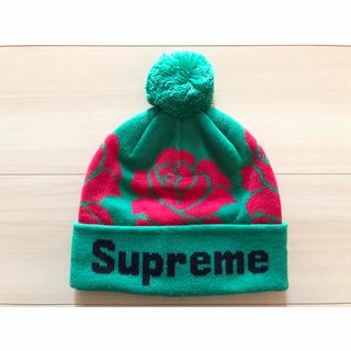 シュプリーム(Supreme)のシュプリーム　Rose Beanie　緑(ニット帽/ビーニー)