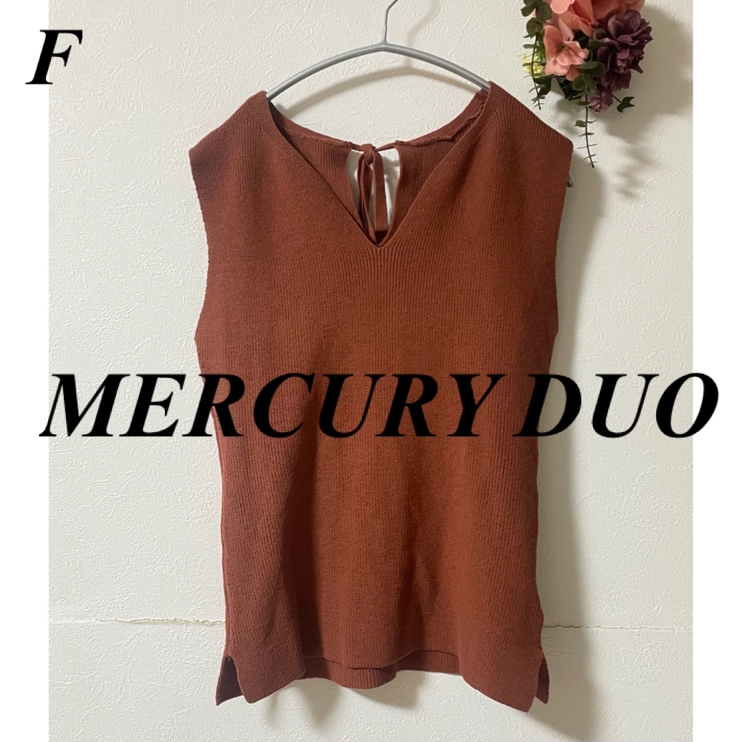 MERCURYDUO(マーキュリーデュオ)のMERCURY DUO マーキュリーデュオ ノースリーブニット レディースのトップス(ニット/セーター)の商品写真