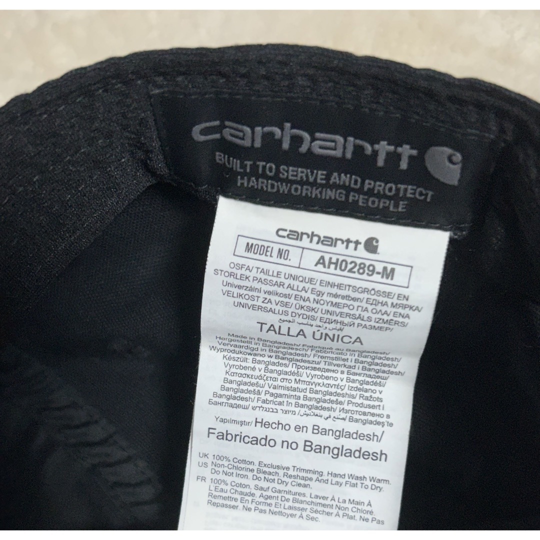 carhartt(カーハート)の【匿名配送】CARHARTT カーハート　キャップ　AH0289-M ブラック メンズの帽子(キャップ)の商品写真