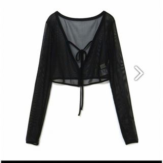 melt the lady sheer cropped cardigan