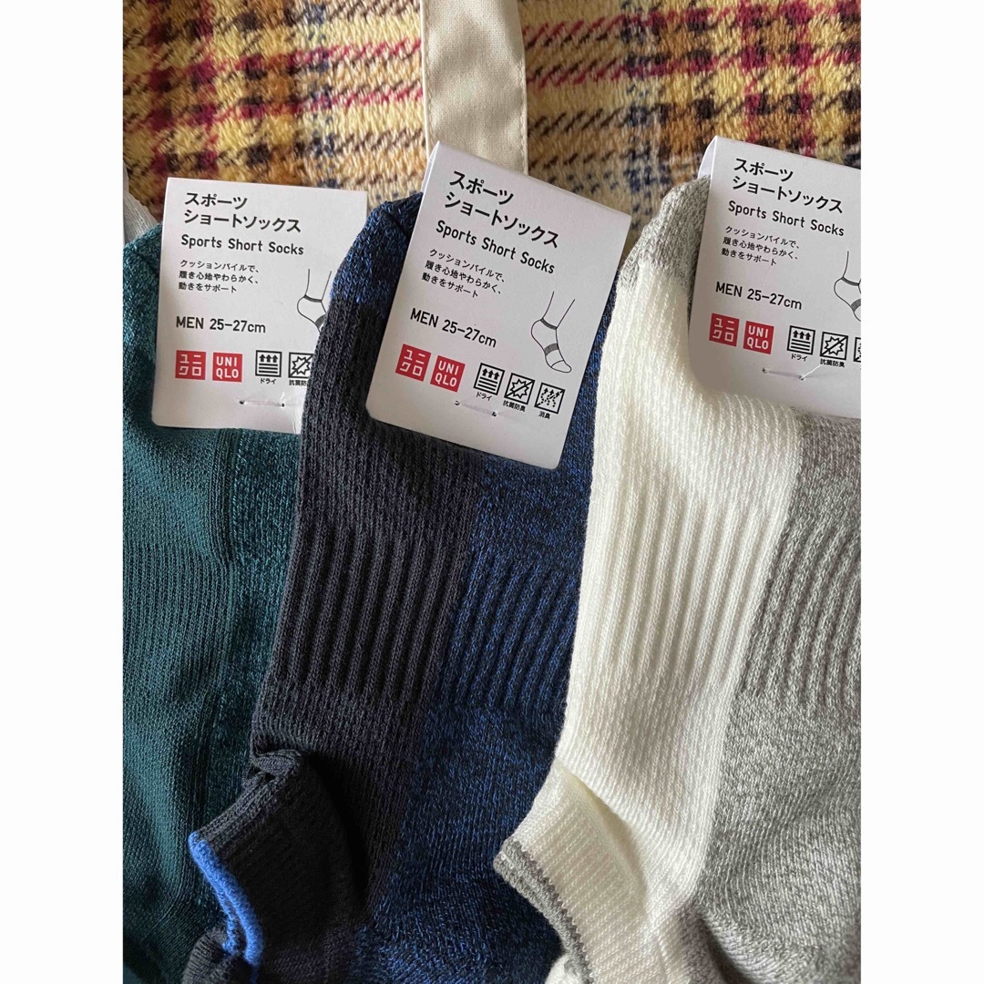 UNIQLO(ユニクロ)の【新品】ユニクロMENショートソックス5足組 メンズのレッグウェア(ソックス)の商品写真