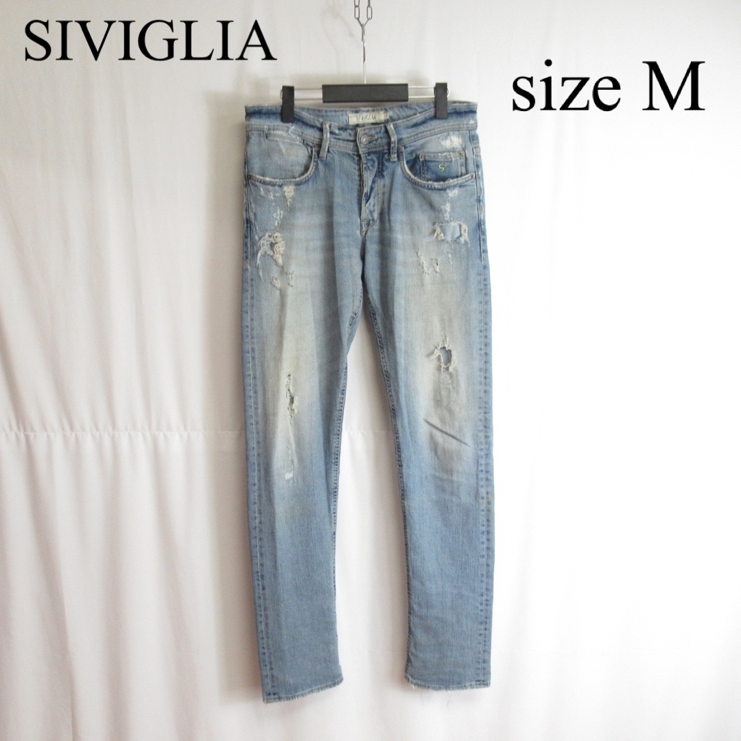 【SIVIGLIA 】シビリア ダメージデニム 29*OF
