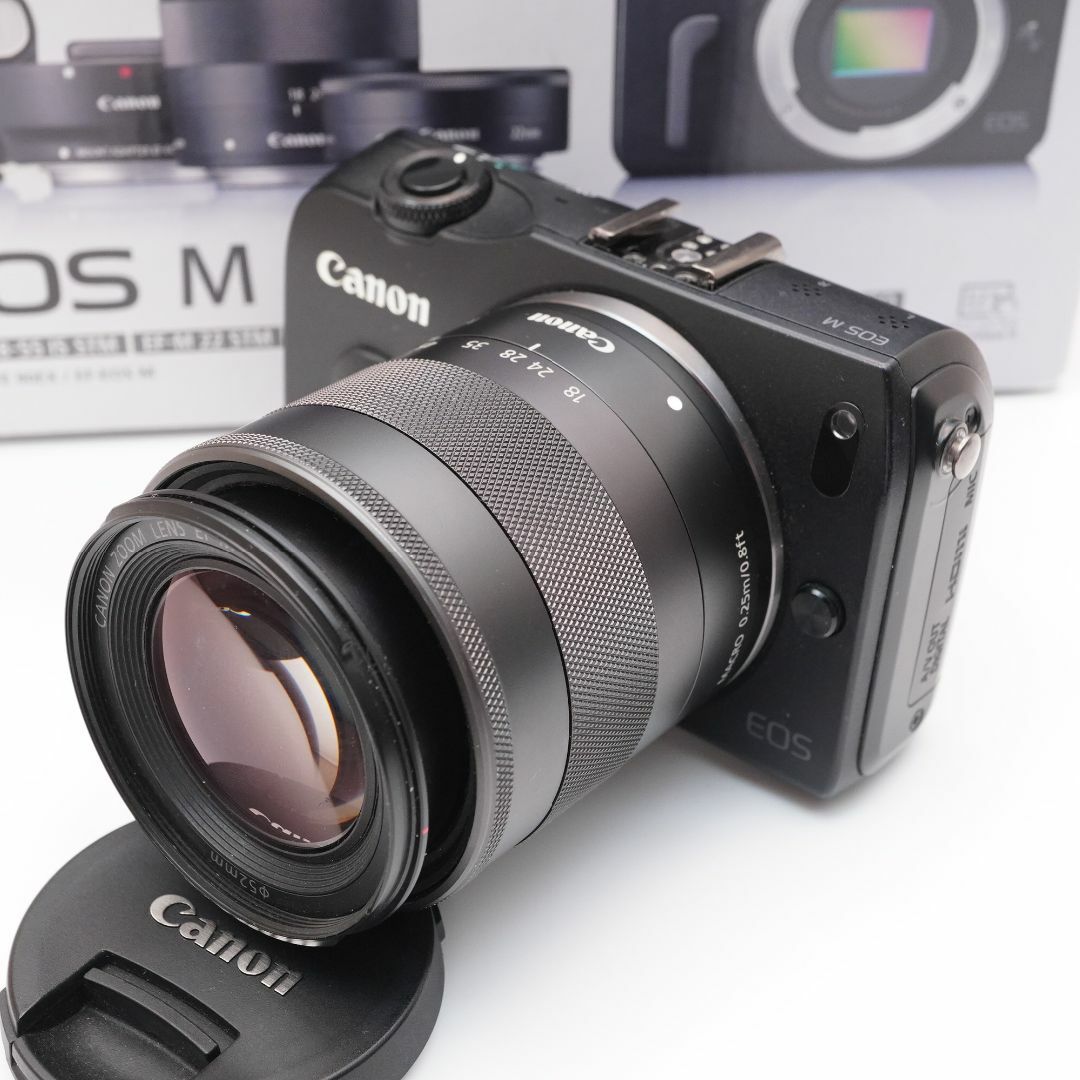 ミラーレス一眼Canon EOS M レンズキット ブラック