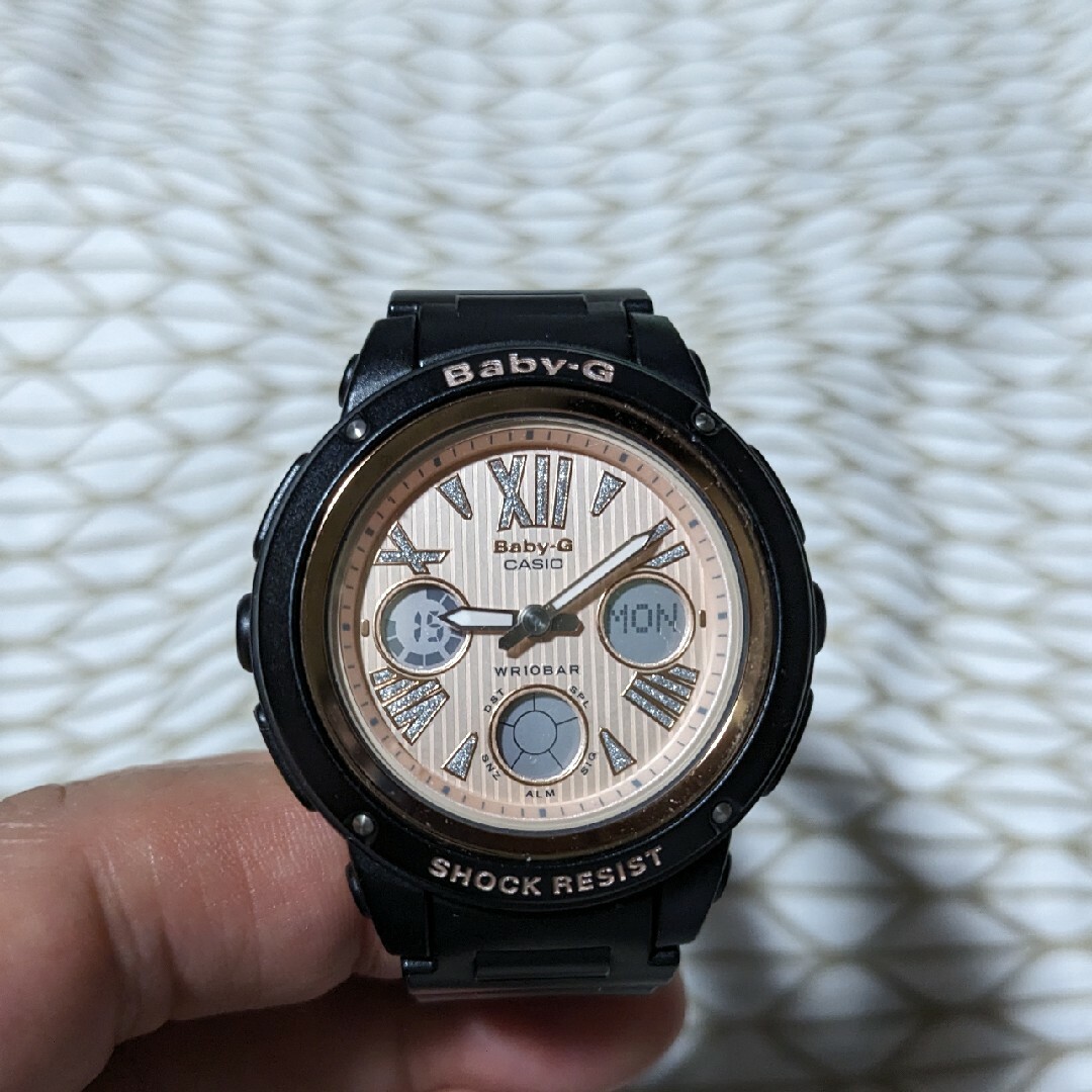 Baby-G(ベビージー)のCASIO Baby-G bga-153m　ジーショック　ブラック レディースのファッション小物(腕時計)の商品写真