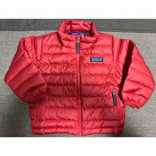 パタゴニア(patagonia)の美品☆パタゴニア  キッズ ダウンセーター 赤 12-18m【クリーニング済】(ジャケット/コート)