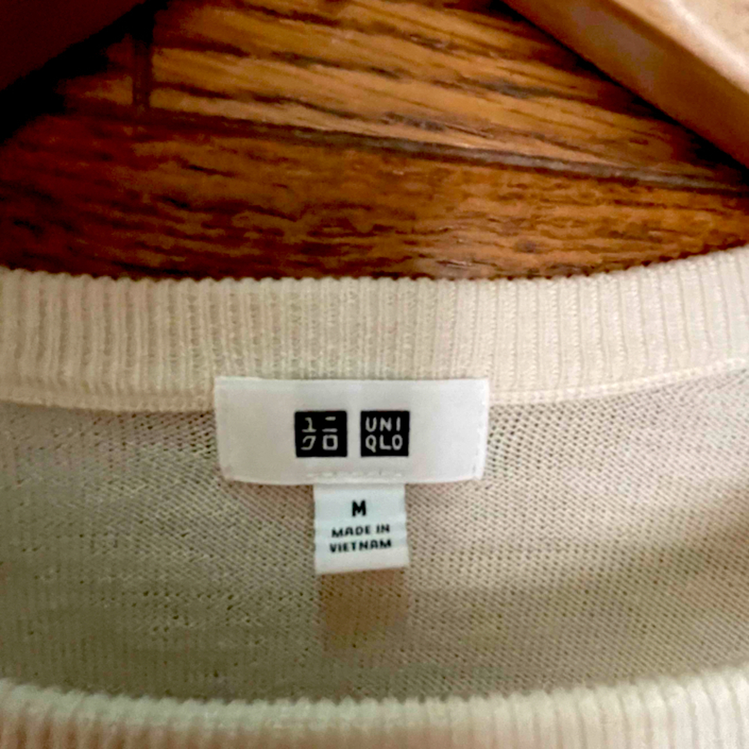 UNIQLO(ユニクロ)の『UNIQLO』白薄手セーターM メンズのトップス(ニット/セーター)の商品写真