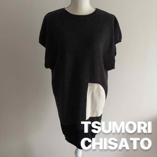 ツモリチサト(TSUMORI CHISATO)のツモリチサト TSUMORI CHISATO ウール ニット チュニック 美品(ニット/セーター)